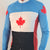 Canada Maple Leaf Cycling Jersey [LS], Blue / S / Long Sleeve - Cyclists.com