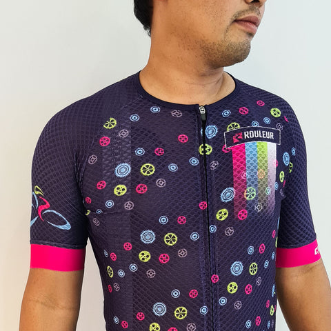 Cyclists.com Pro Cogs Jersey [SS], S / Blue / Short Sleeve - Cyclists.com