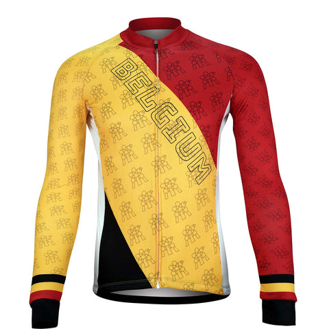 Belgium Atomium Cycling Long Sleeve Jersey [LS], - Cyclists.com