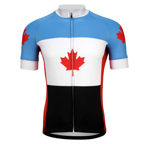Canada Maple Leaf Cycling Jersey [SS], Blue / S / Short Sleeve - Cyclists.com