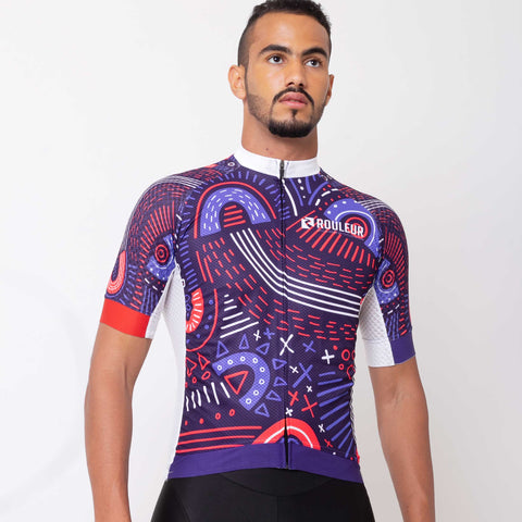 Cyclists.com Marker Print Jersey [SS], - Cyclists.com