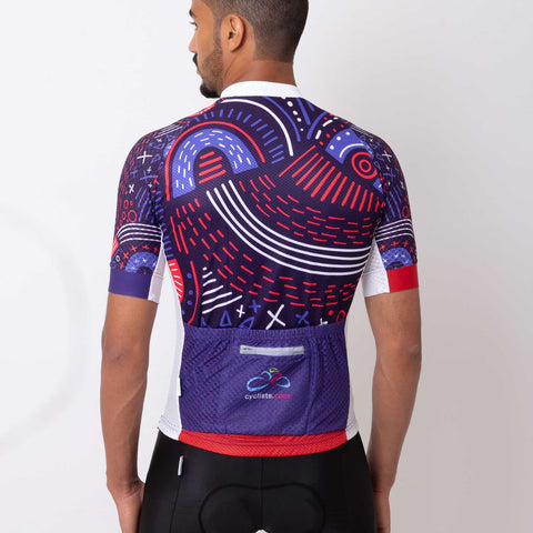 Cyclists.com Marker Print Jersey [SS], - Cyclists.com