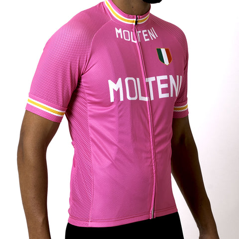 Molteni Hot Pink Jersey [SS], - Cyclists.com