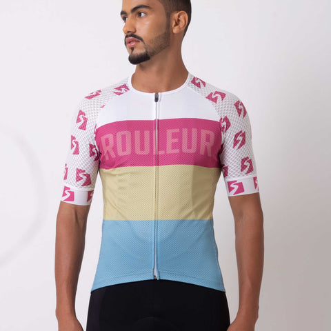 Cyclists.com Pro Pastels Jersey [SS], S / Pink / Short Sleeve - Cyclists.com